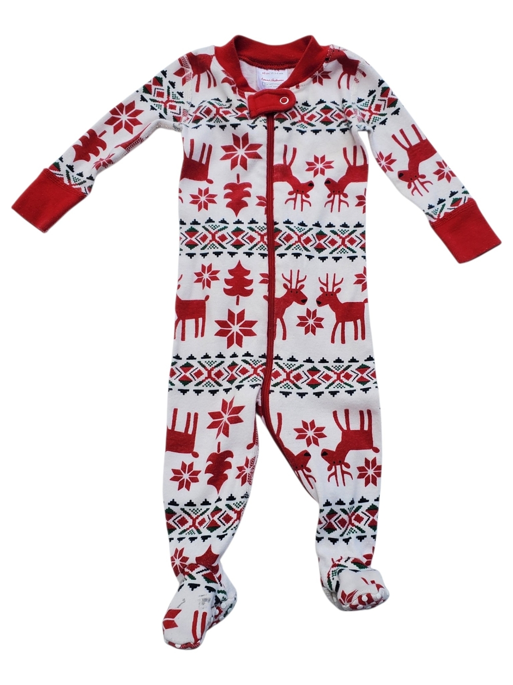 Hanna Andersson Dear Deer Baby Zip Sleeper 3-6 Months